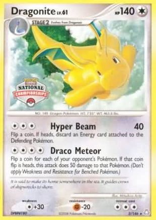 Dragonite 002/146  League & Championship Cards - Promo