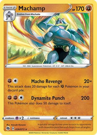Machamp 026/73  - Holofoil Champions Path - Holo Rare
