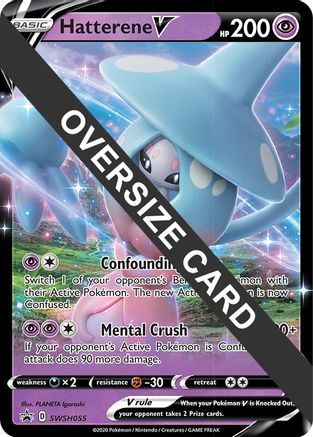 Hatterene V SWSH055  - Holofoil Jumbo Cards - Promo