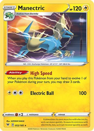 Manectric 052/185  SWSH04 Vivid Voltage - Rare