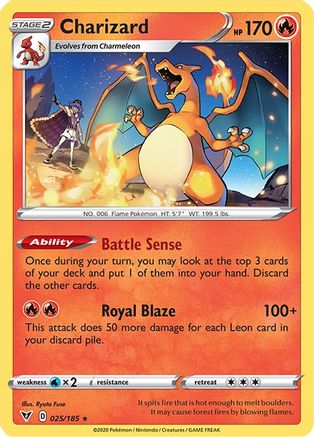 Charizard 025/185  - Holofoil Deck Exclusives - Holo Rare