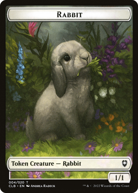 Rabbit Token (CLB-004) - Battle for Baldur's Gate Tokens