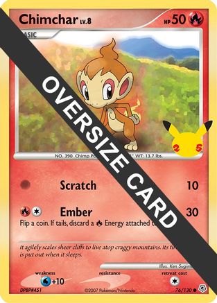 Chimchar 076/130  First Partner Pack - Promo