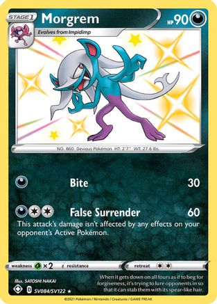 Morgrem SV084/SV122  - Holofoil Shining Fates Shiny Vault - Shiny Holo Rare