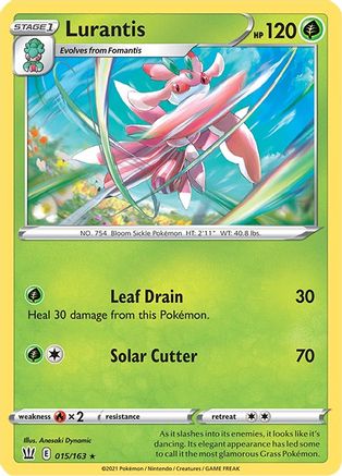 Lurantis 015/163  - Reverse Holofoil SWSH05 Battle Styles - Rare