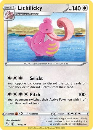 Lickilicky 114/163  SWSH05 Battle Styles - Rare