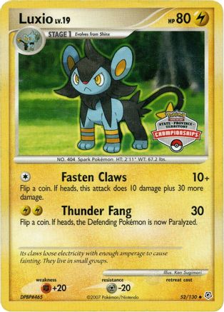 Luxio 052/130  League & Championship Cards - Promo