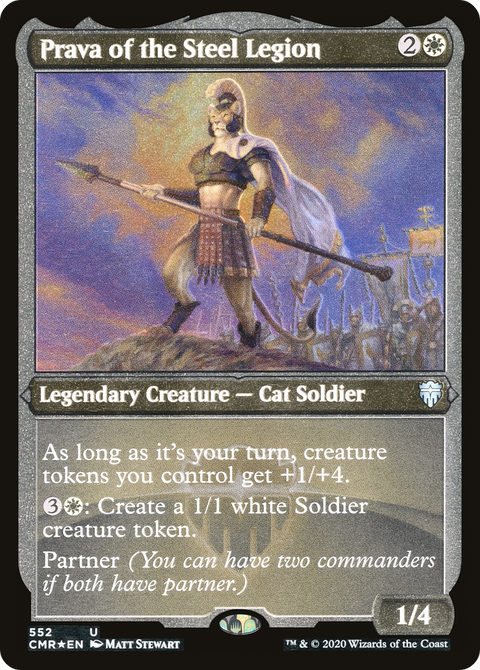Prava of the Steel Legion (Foil Etched) (CMR-552) - Commander Legends Foil