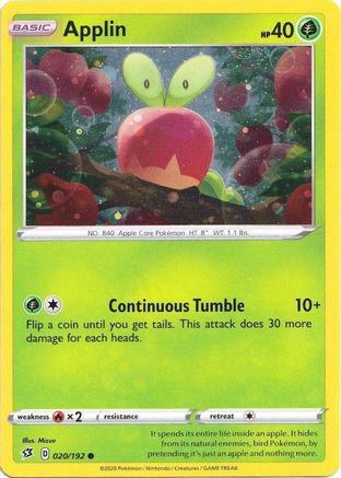 Applin 020/192  - Holofoil Blister Exclusives - Promo