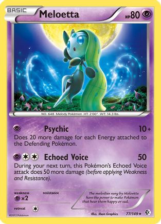 Meloetta 077/149  Deck Exclusives - Rare