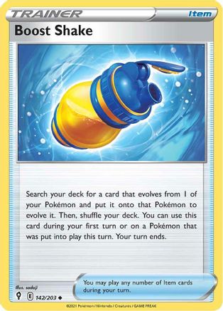 Boost Shake 142/203  SWSH07 Evolving Skies - Uncommon