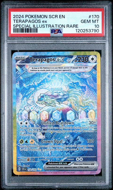 PSA 10 170/142 TERAPAGOS EX SPECIAL ILLUSTRATION RARE