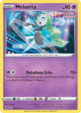 Meloetta 124/264  SWSH08 Fusion Strike - Rare