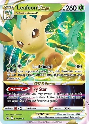 Leafeon VSTAR SWSH195  - Holofoil SWSH Sword & Shield Promo Cards - Promo