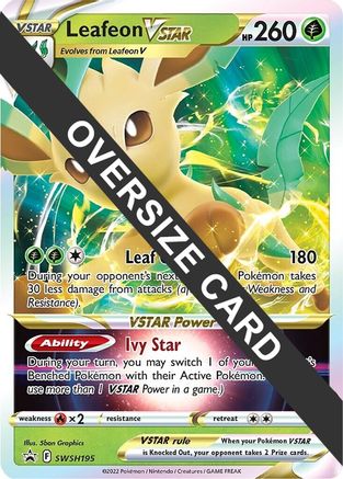 Leafeon VSTAR SWSH195  - Holofoil Jumbo Cards - Promo