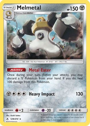 Melmetal 129/214  - Holofoil Blister Exclusives - Promo