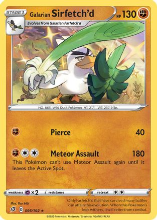 Galarian Sirfetch'd 095/192  Deck Exclusives - Rare
