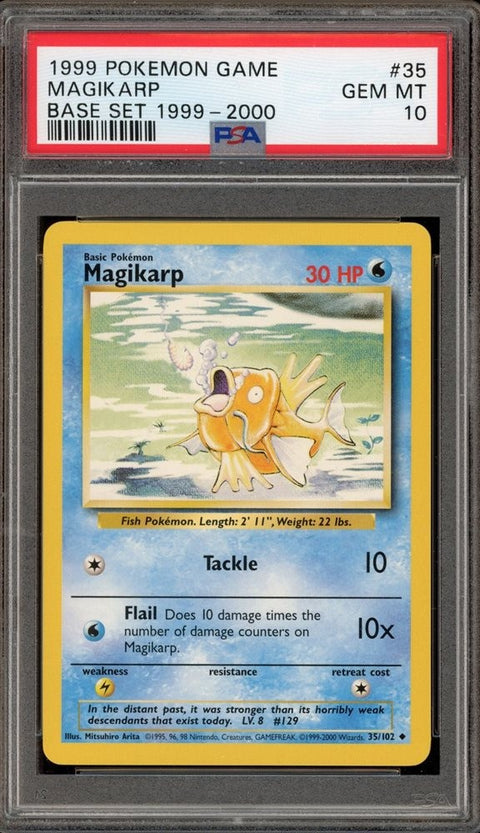 1999 POKEMON GAME #35 MAGIKARP BASE SET 1999-2000