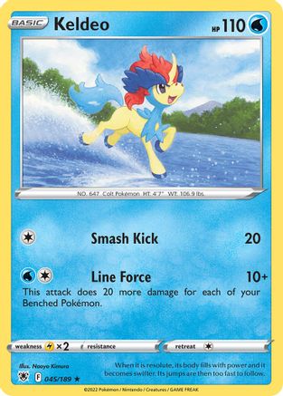 Keldeo 045/189  Deck Exclusives - Rare
