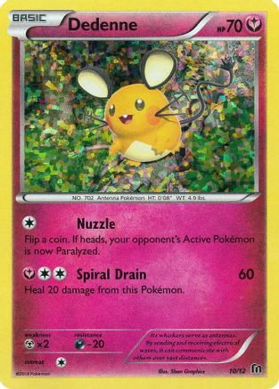 Dedenne 010/12  - Holofoil McDonalds Promos 2016 - Promo