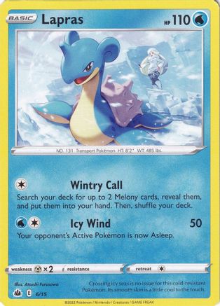 Lapras 006/15  McDonalds Promos 2022 - Promo