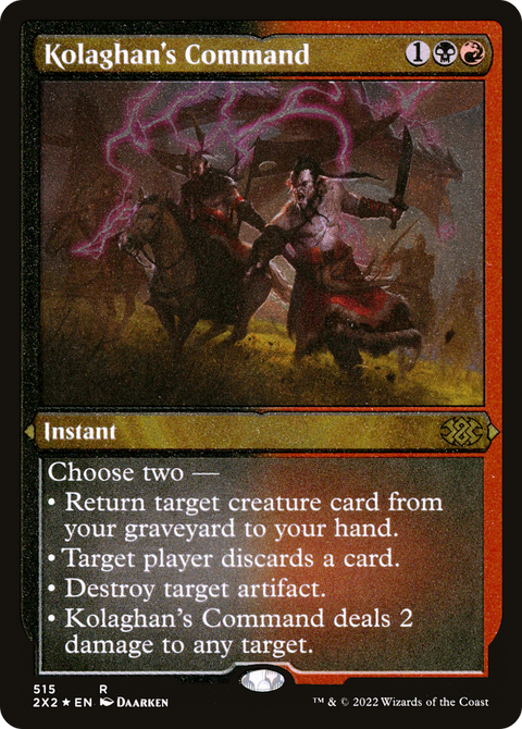 Kolaghan's Command (2X2-515) - Double Masters 2022 Foil