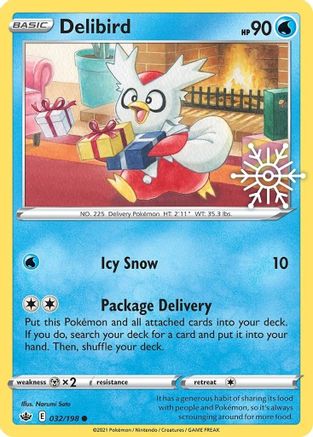Delibird 032/198  - Holofoil Miscellaneous Cards & Products - Promo