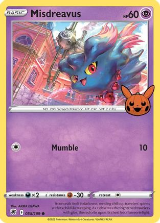Misdreavus 058/189  Trick or Trade BOOster Bundle - Promo