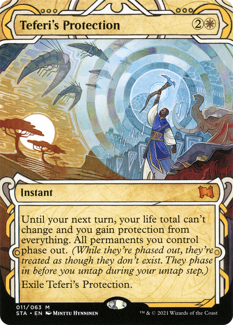 Teferi's Protection (STA-011) - Strixhaven Mystical Archive: (Showcase) (Borderless) Foil