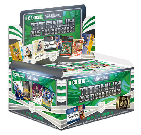 NRL 2025 Traders Titanium Sealed Box (36 Packs) | PREORDER 6th March