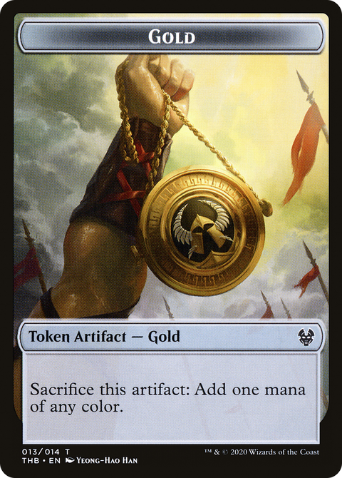 Gold Token (THB-013) - Theros Beyond Death Tokens Foil