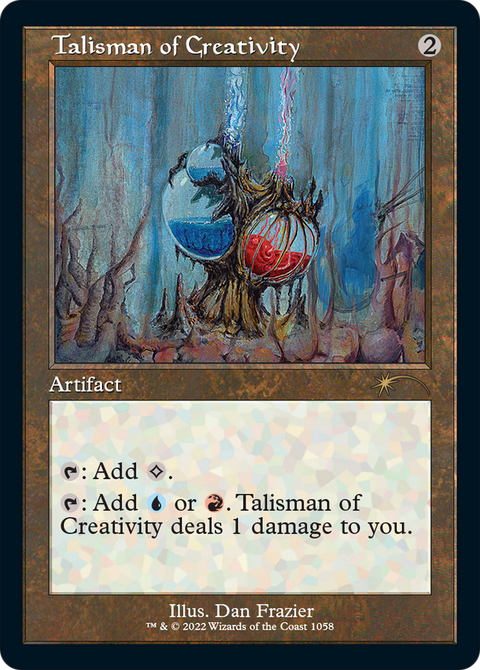 Talisman of Creativity (Retro Frame) (SLD-1058) - Secret Lair Drop Etched Foil