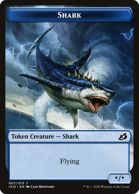 Shark Token (IKO-007) - Ikoria: Lair of Behemoths Tokens Foil