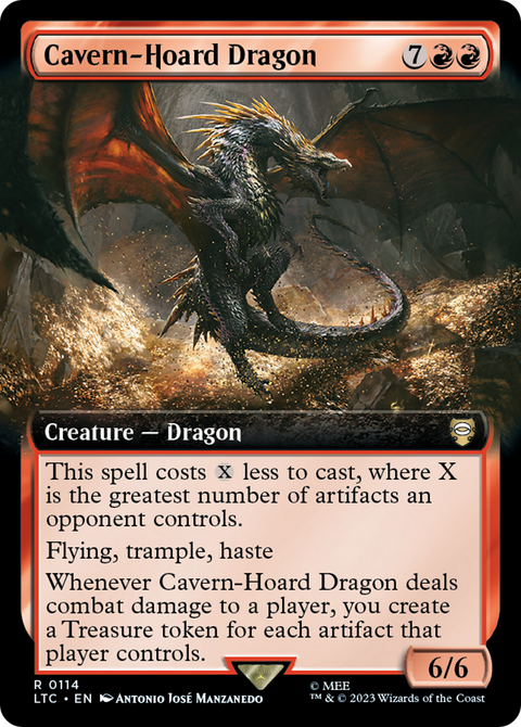 Cavern-Hoard Dragon (Extended Art) (LTC-114) - Tales of Middle-earth Commander: (Extended Art)