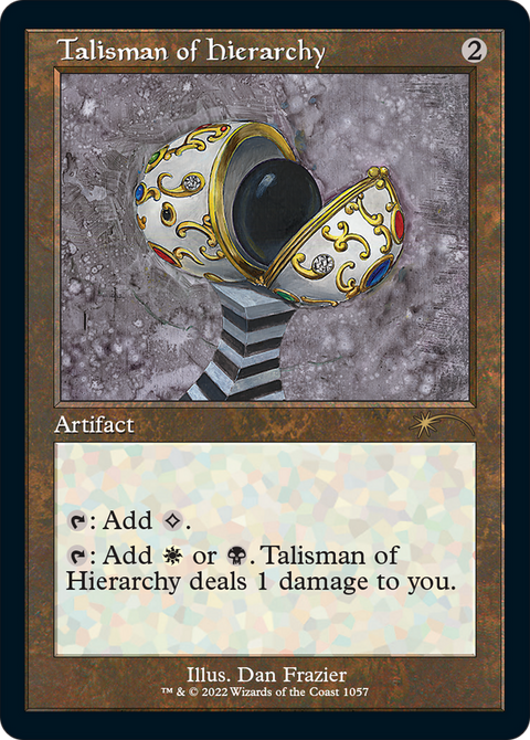 Talisman of Hierarchy (Retro Frame) (SLD-1057) - Secret Lair Drop Etched Foil