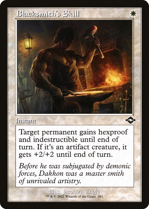 Blacksmith's Skill (Retro Frame) (MH2-381) - Modern Horizons 2 Foil