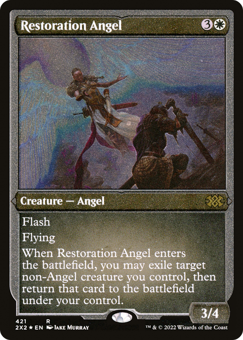 Restoration Angel (2X2-421) - Double Masters 2022 Foil