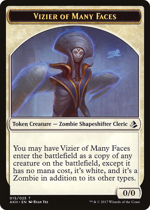 Vizier of Many Faces (AKH-015) - Amonkhet Tokens