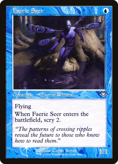 Faerie Seer (Retro Frame) (MH1-008) - Modern Horizons 1 Timeshifts Etched Foil