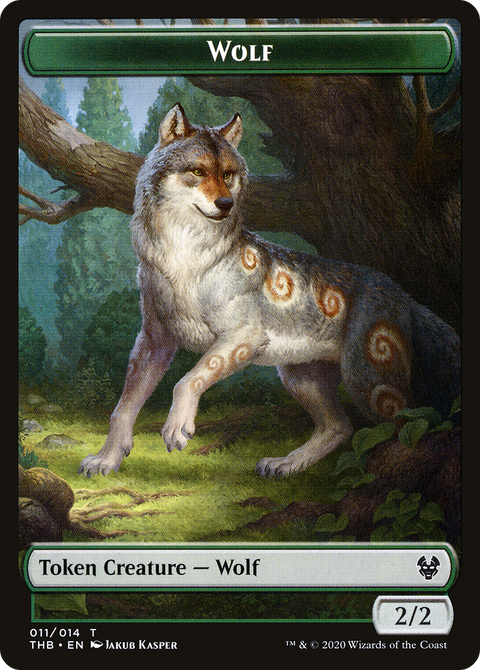 Wolf Token (THB-011) - Theros Beyond Death Tokens Foil