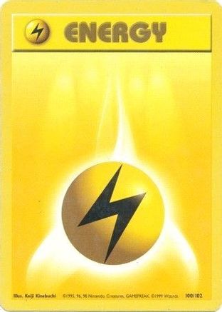 Lightning Energy 100/102  Base Set - Common