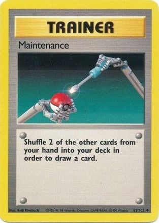 Maintenance 083/102  Base Set - Uncommon