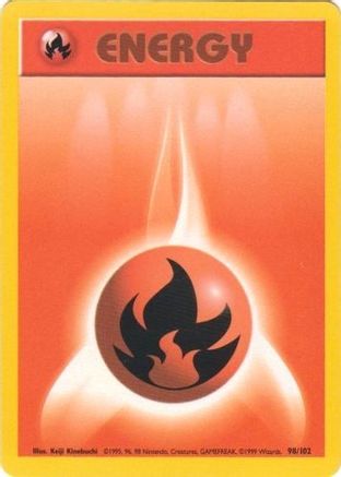 Fire Energy 098/102  Base Set - Common