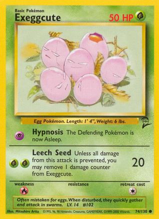 Exeggcute 074/130  Base Set 2 - Common