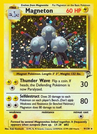 Magneton 009/130  - Holofoil Base Set 2 - Holo Rare
