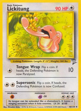 Lickitung 048/130  Base Set 2 - Uncommon