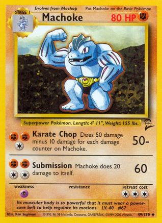 Machoke 049/130  Base Set 2 - Uncommon