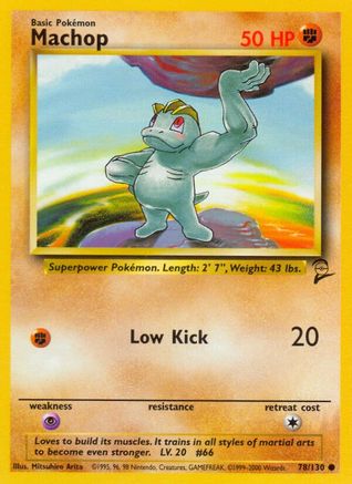 Machop 078/130  Base Set 2 - Common