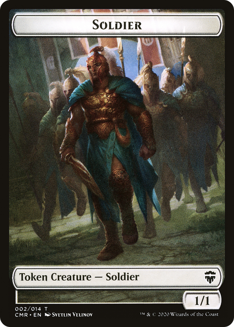 Soldier Token (CMR-002) - Commander Legends Tokens