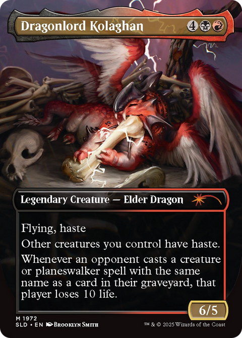 Dragonlord Kolaghan // Dragonlord Kolaghan (SLD-1972) - Secret Lair Drop (Borderless) Foil